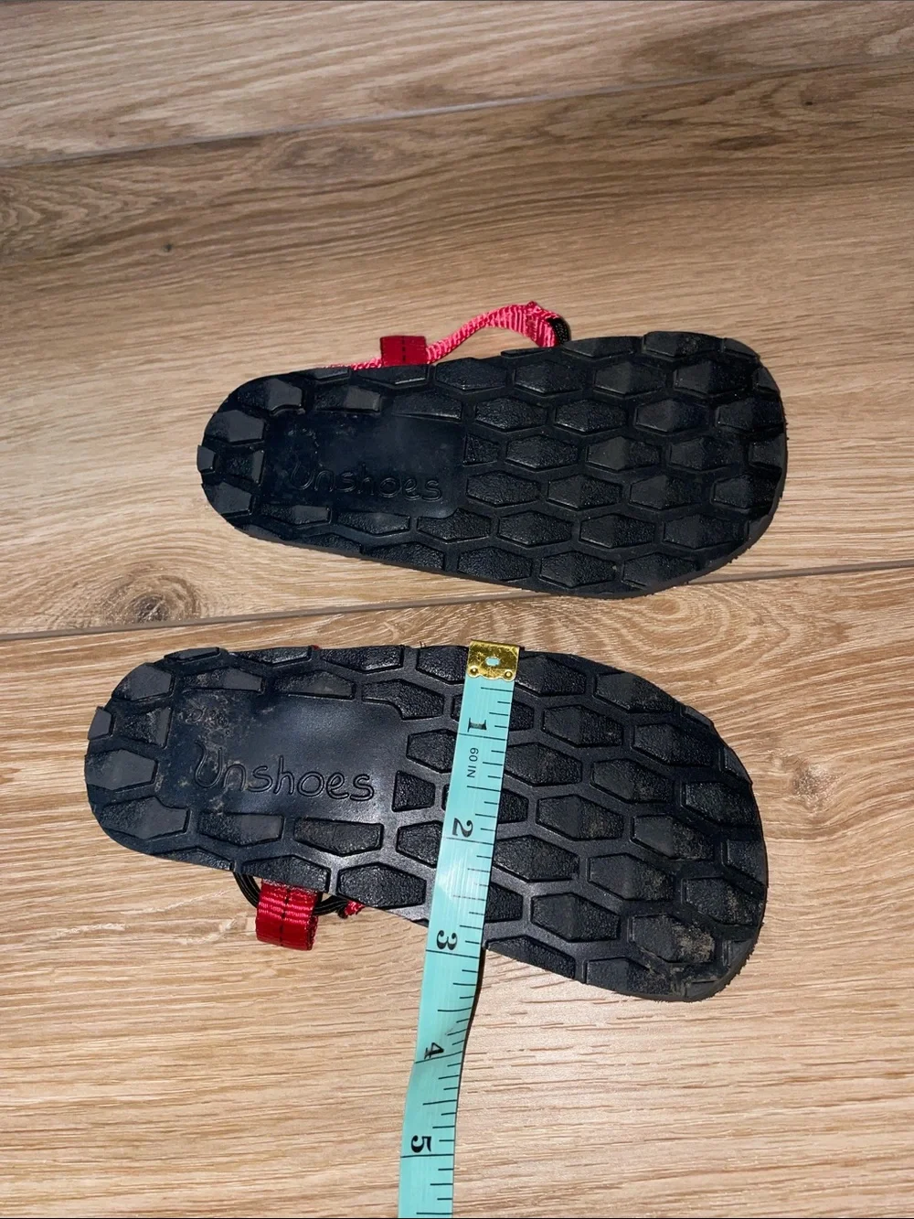 Kids Unshoes Sandals ~ Red Straps